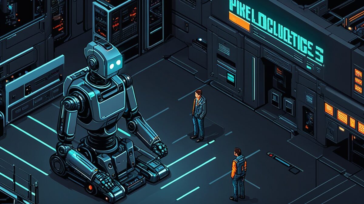 Artificial intelligence challenges humans - pixel art8